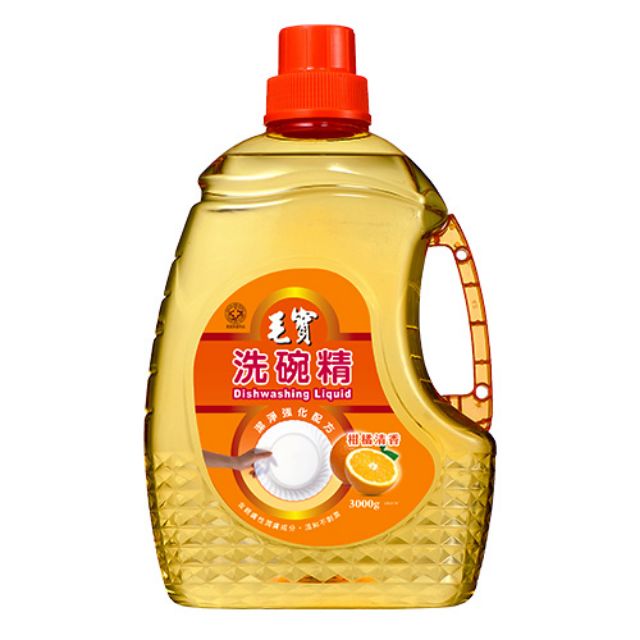 毛寶 洗碗精 潔淨強化配方 柑橘香（3000g）（營業用）