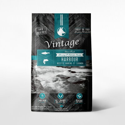 【Vintage 凡諦斯】無穀海宴鮮魚 全齡犬 天然烘培糧 鯡魚+鮭魚 犬飼料 犬糧 鮮肉寵物糧_300G