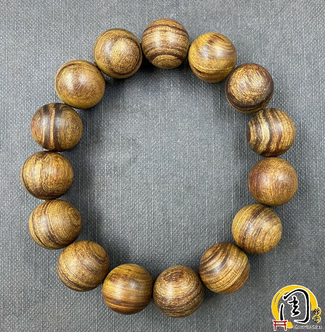 沉水~台灣肖楠手珠【周錦香】14mm*15顆 約23.5g【入水即沉】【特惠$2888】梢楠 佛珠 檀香 念珠 手串