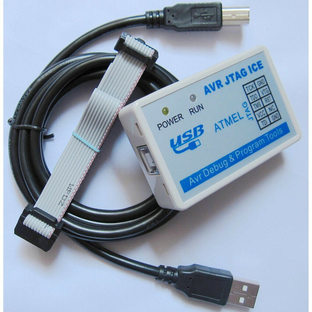【免運】下載器 USB AVR JTAG ICE 仿真器 下載線 帶外殼