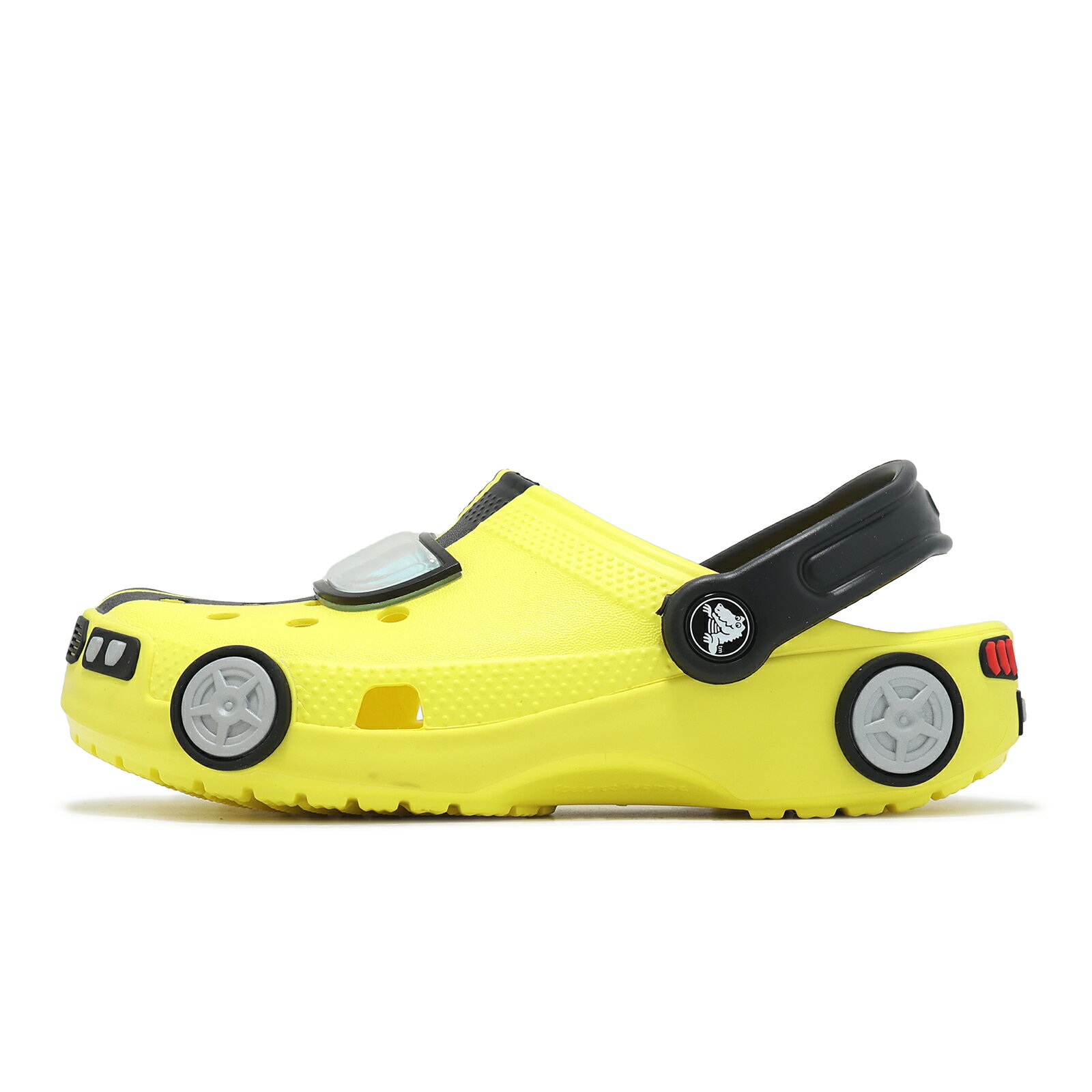 Crocs 洞洞鞋 洞洞鞋 Classic Iam Race Car K 中童 黃黑 賽車克駱格 小朋友 休閒鞋 21116877J