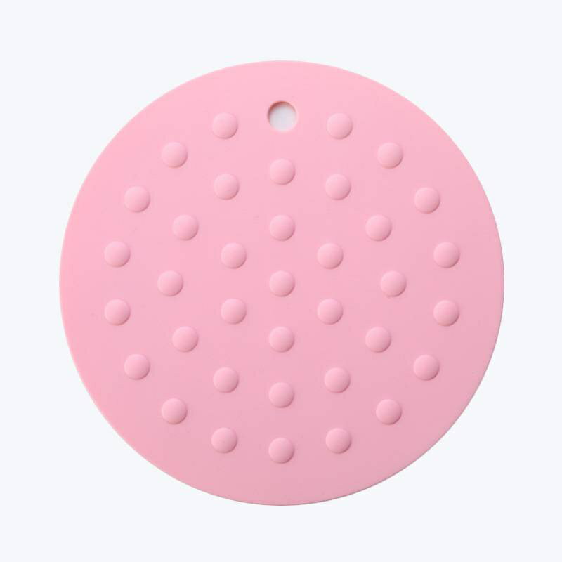 【黛琍居家】 耐高溫矽膠隔熱墊 北歐風 圓形桌墊 防水防滑易清洗杯墊 6