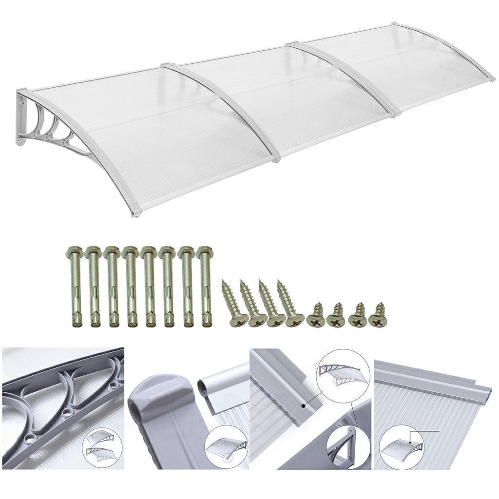 Mcombo MCombo 40x120 Window Awning Outdoor Polycarbonate Front