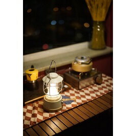 【MRK】秋野地 勇武 米黃色 戶外休閒露營燈 露營燈 燭燈 瓦斯燈 復古燈 LED充電式 鋰電 QYD21957 3