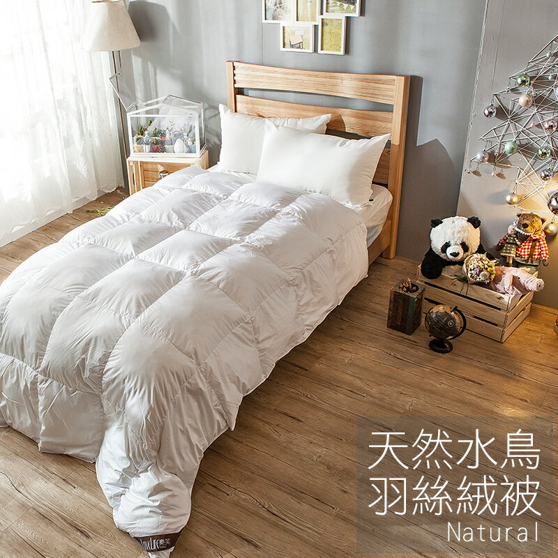 戀家小舖 羽絨被 / 雙人【晶彩天然水鳥羽絨被-兩色】輕盈 透氣 保暖 台灣製