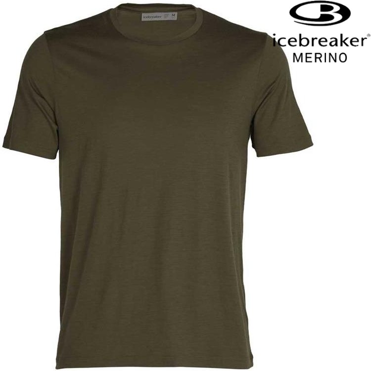 Icebreaker Tech Lite II AD150 男款 美麗諾羊毛排汗衣/圓領短袖上衣-素色 0A59IY 069 橄欖綠