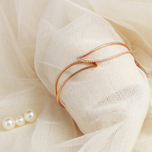 【HJ DIAMOND】玫瑰金手環 0