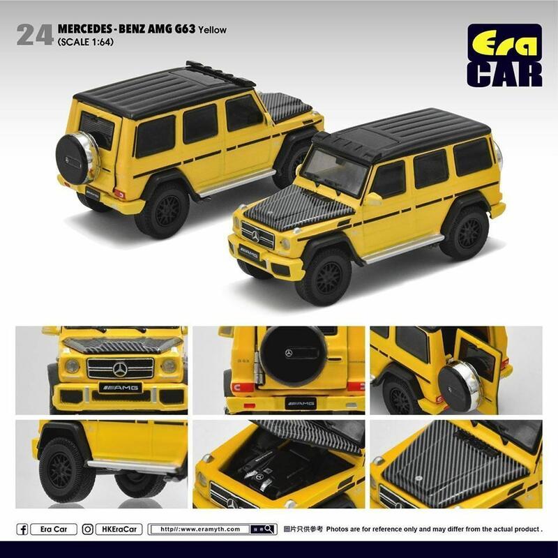 ☆勳寶玩具舖【現貨】ERA CAR 小車 #024 賓士 MERCEDES BENZ AMG G63 Yellow