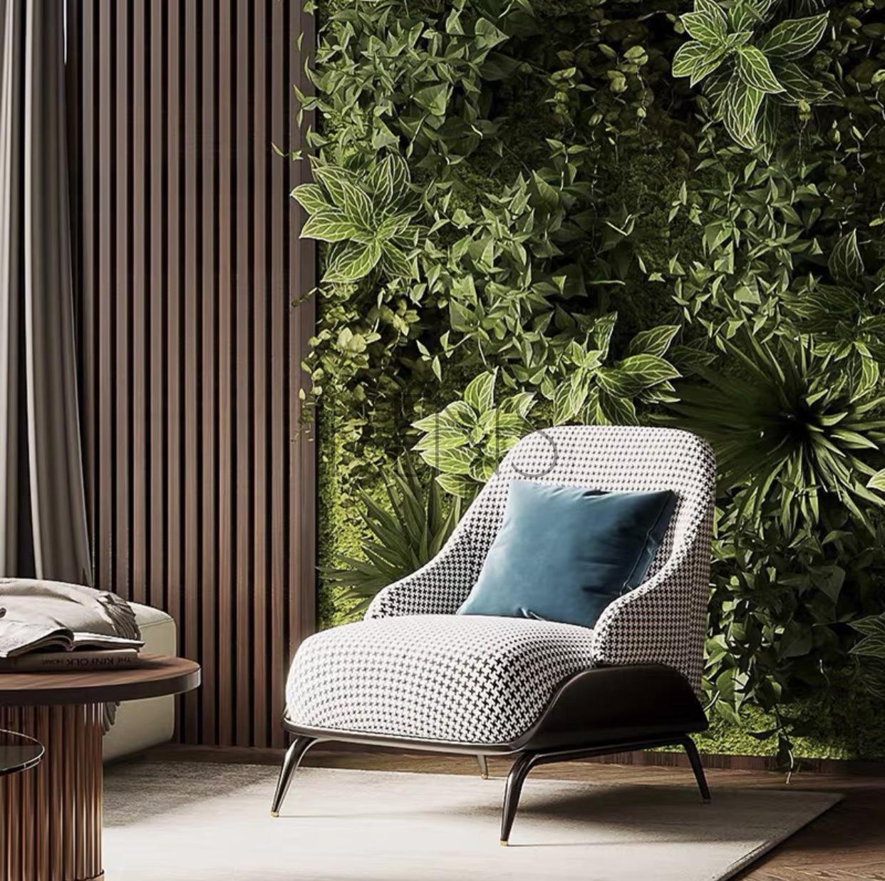 【KENS】沙發 沙發椅 意式極簡單人休閑椅輕奢現代客廳陽臺沙發椅布藝設計師椅