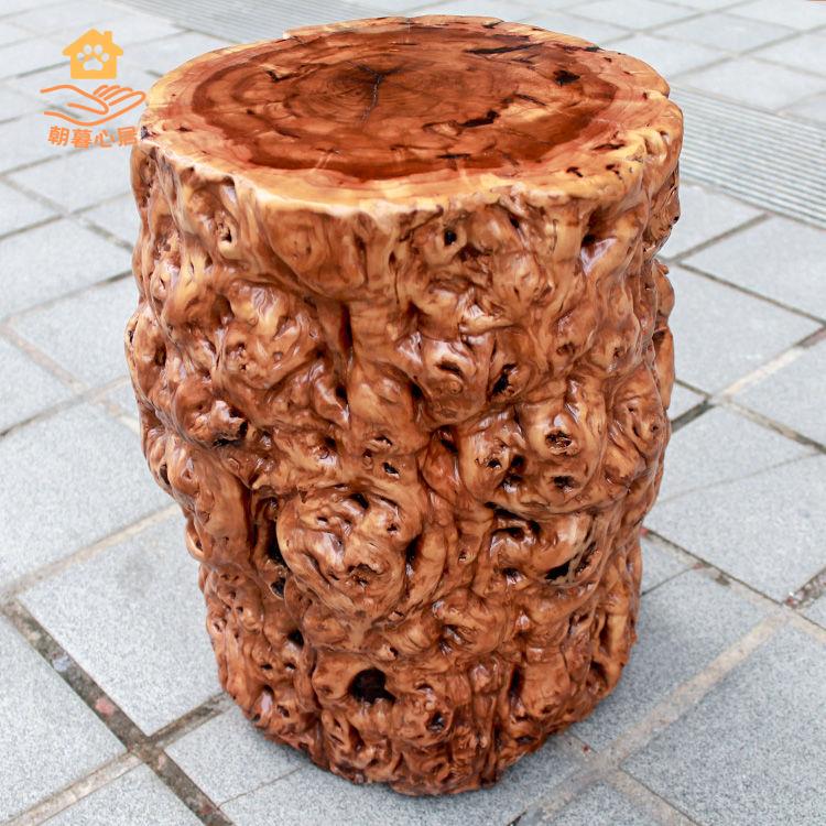 廠家直出 木墩 矮凳 邊幾 凳子 換鞋凳 棗木墩子圓木凳子根雕實木坐墩家用圓形樹墩木頭墩子原木底座茶臺 工廠現貨 八折下殺syeb