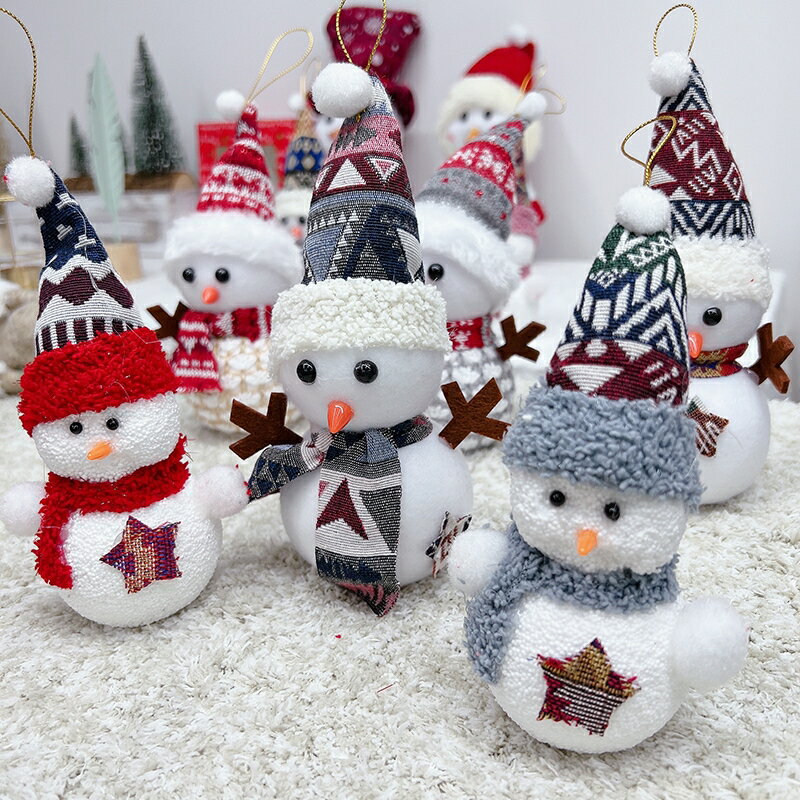 聖誕 帽子雪人擺飾 掛飾 聖誕樹 吊飾 保麗龍雪人 派對活動 佈置裝飾 聖誕節 耶誕節【BlueCat】【RXM0835】