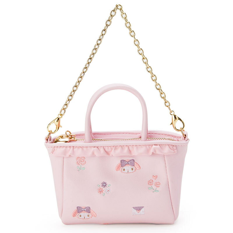 【震撼精品百貨】My Melody 美樂蒂 袋型鑰匙圈-玫瑰 震撼日式精品百貨