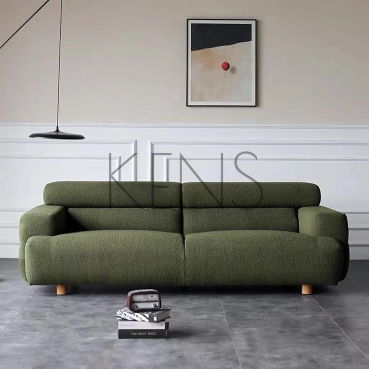 【KENS】沙發 沙發椅 北歐簡約輕奢布藝沙發組合客廳小戶型設計師原創日式復古三人沙發