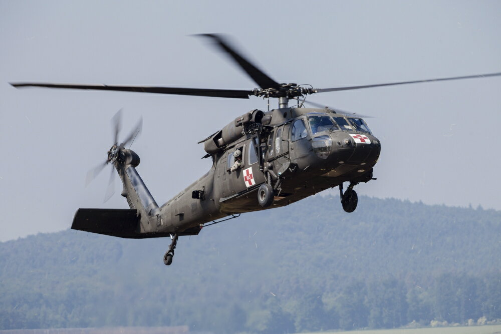 Posterazzi: UH-60A Black Hawk medevac helicopter of the US Army ...