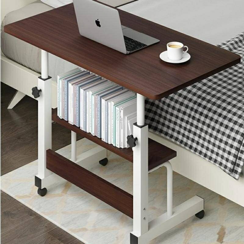 簡約 懶人 宿舍桌子 書桌 可移動桌子 學生 桌子 臥室 家用 簡易 可升降桌子 電腦桌 床邊桌 AfMO