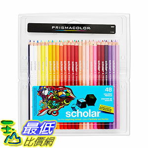 [106美國直購] Prismacolor 92807 48色 彩色鉛筆 Scholar Colored Pencils, 48-Count