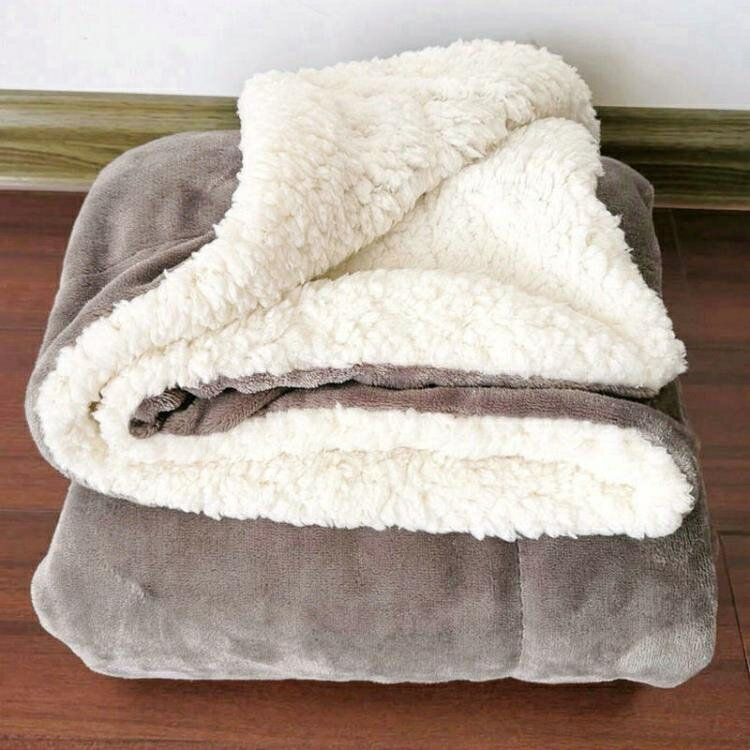 小毛毯被子雙層加厚保暖單人女辦公室沙發蓋腿午睡冬季珊瑚絨毯子 領券更優惠