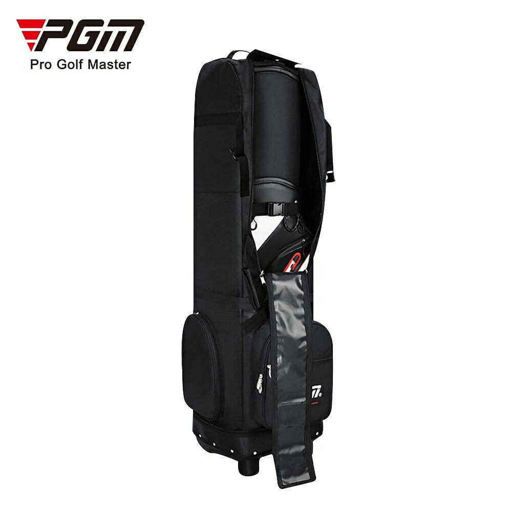 PGM GOLF 耐用可折疊高爾夫球航空包加厚防水黑色高爾夫旅行包HKB012