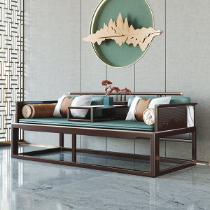 家具 新中式推拉羅漢床實木床榻椅小戶型多功能沙發可折疊客廳家具