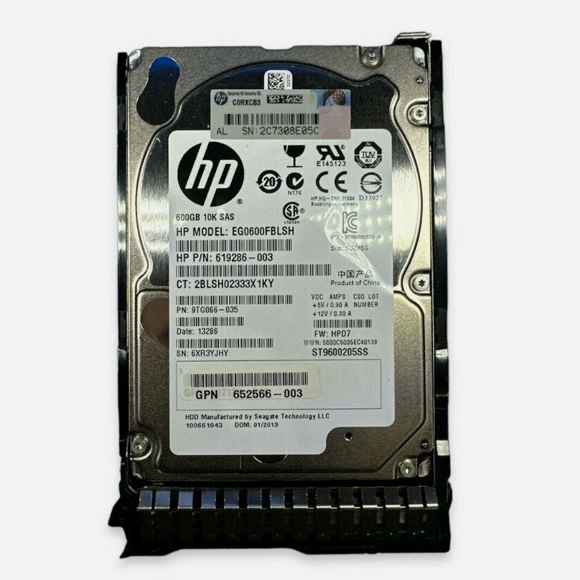 HP 600G SAS 10K 2.5寸伺服器硬碟 652583-B21 653957-001【北歐家居生活】