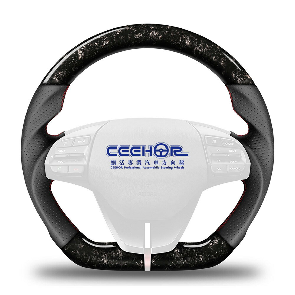 [細活方向盤] 鍛造碳纖維款 ELANTRA SPORT HYUNDAI 現代 變形蟲方向盤