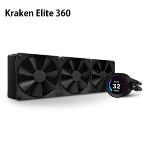 【最高折200+跨店點數22%回饋】NZXT 恩傑 Kraken Elite 360 水冷散熱器/360mm/黑