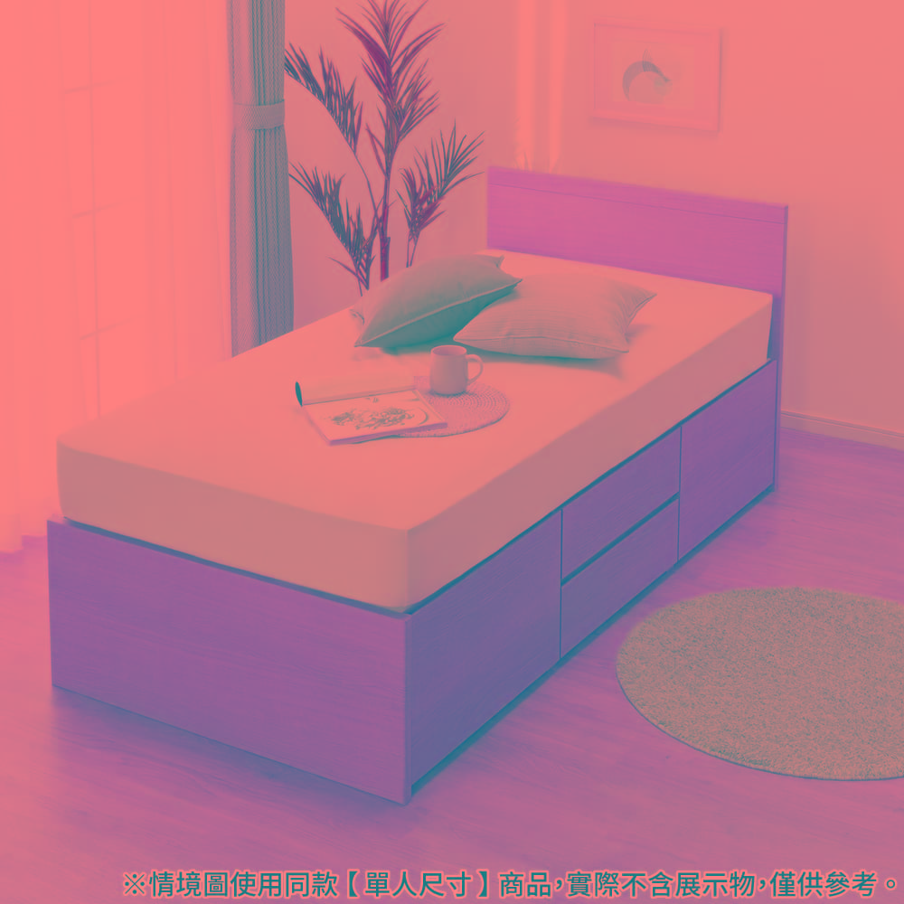 ◎雙人加大床座 床架 N-ZIO-F BOX LBR NITORI宜得利家居