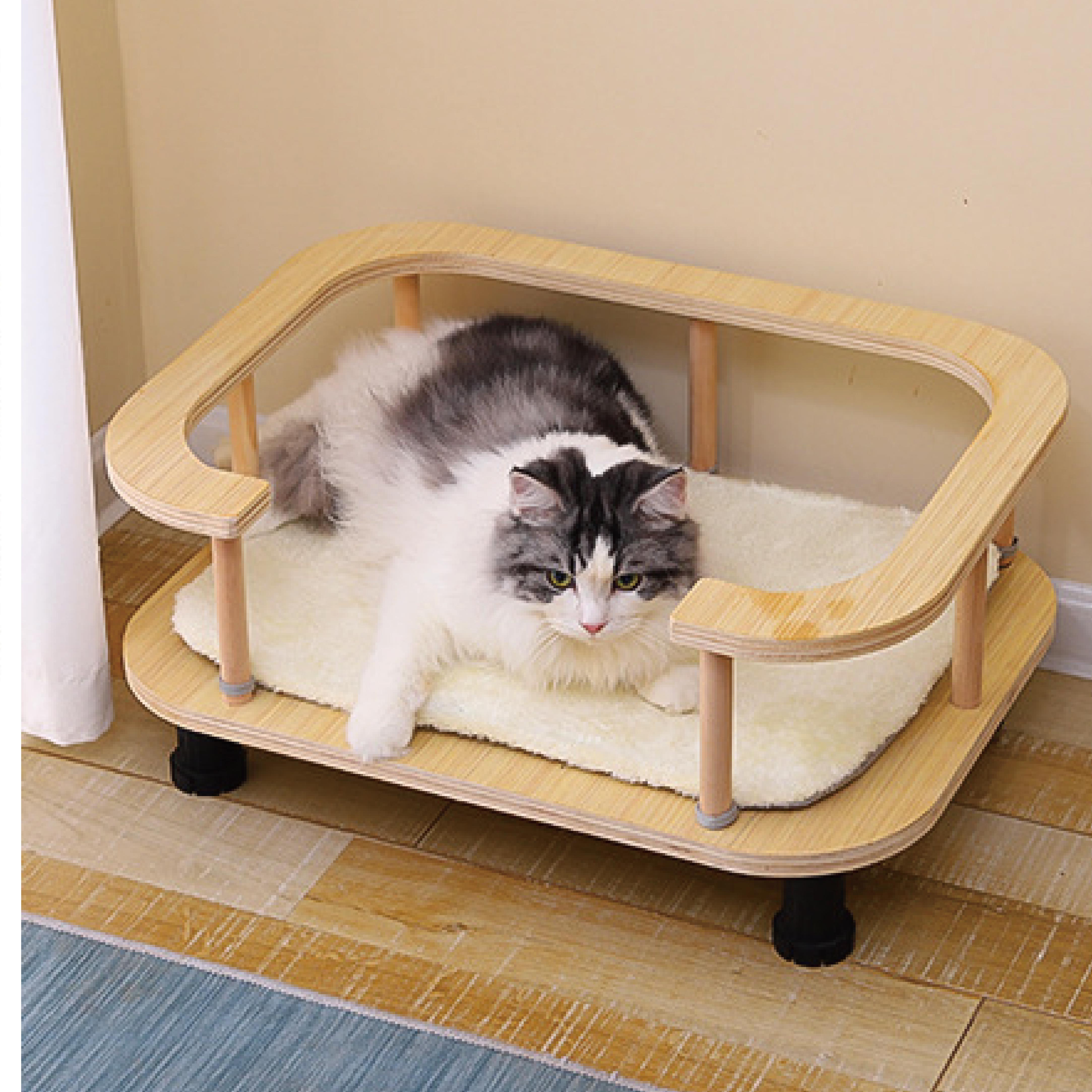 實木行軍貓床 寵物行軍床 四季通用 狗窩 貓窩 寵物床 寵物窩 宅家寵物