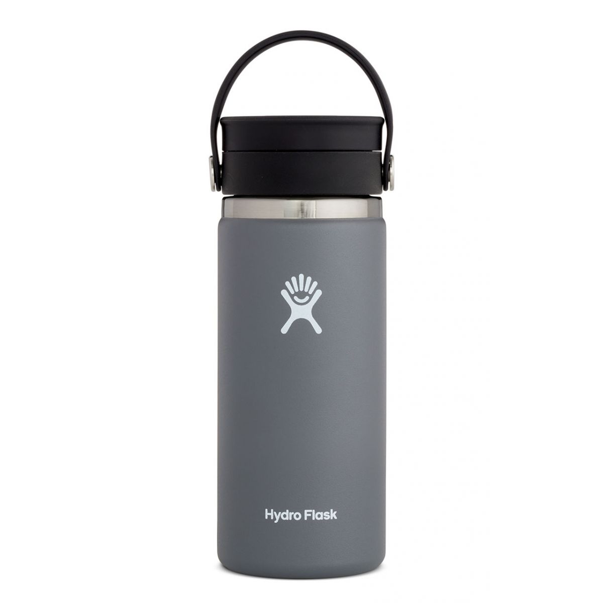【【蘋果戶外】】Hydro Flask【旋轉咖啡蓋 / 寬口 / 473ml】16oz 石板灰 美國不鏽鋼保溫保冰瓶 保冷保溫瓶 不含雙酚A