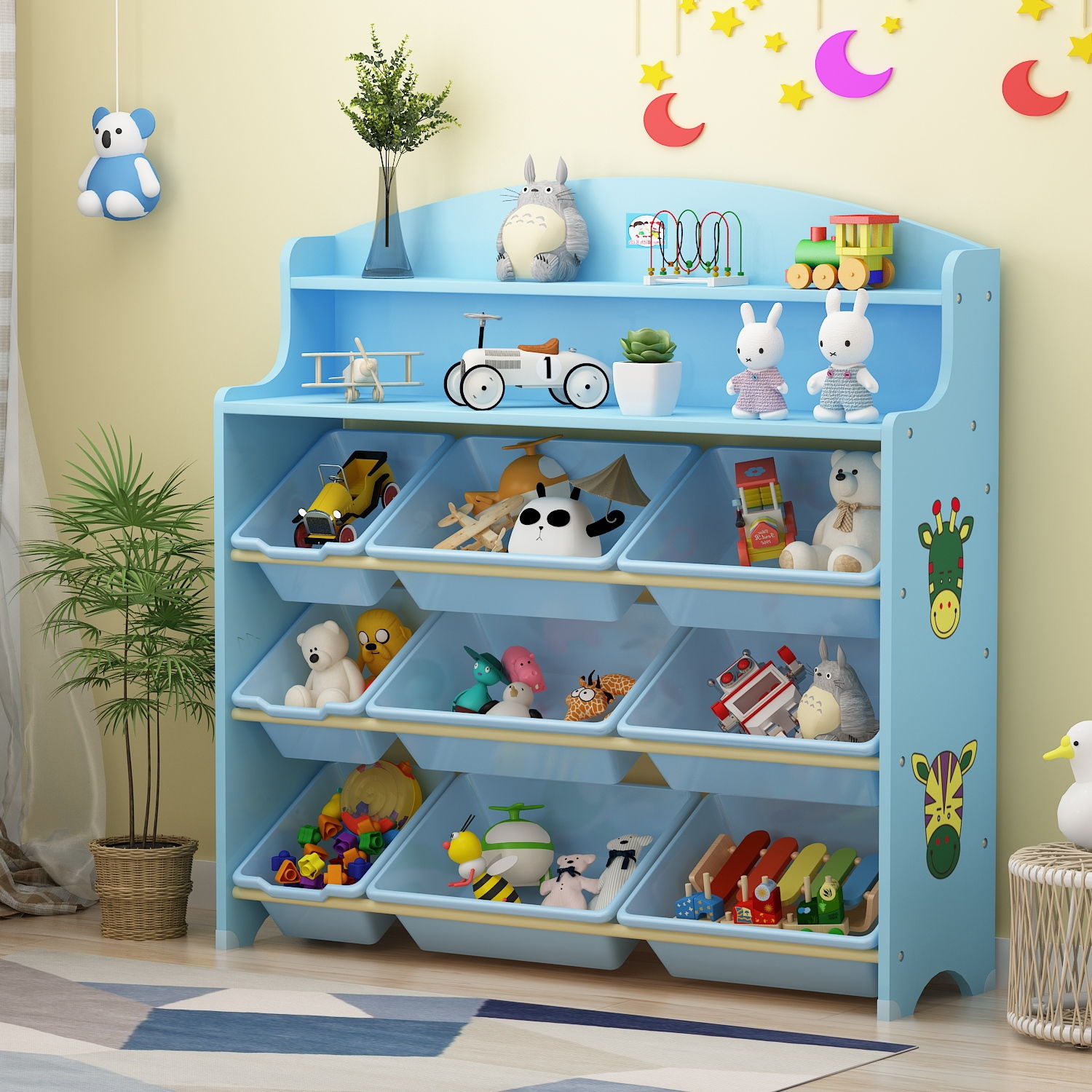 【免運】開發票 美雅閣| 兒童玩具收納架玩具收納架子置物架整理架子收納櫃寶寶多層儲物架