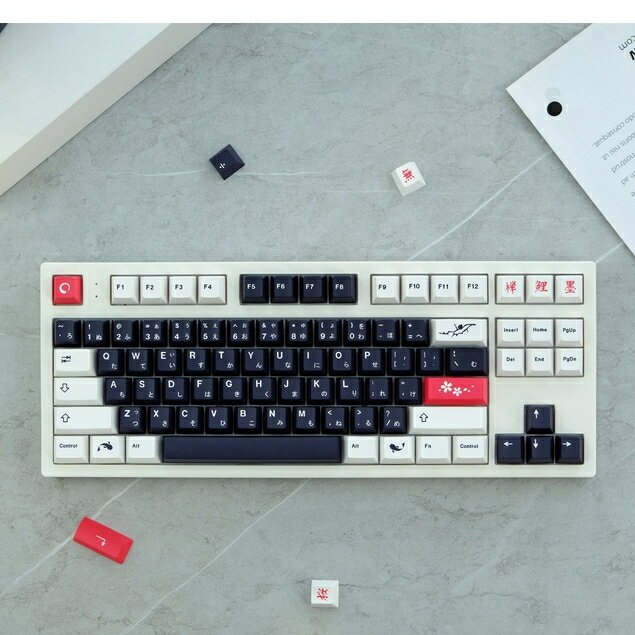 Gmk 水墨鍵帽,129 鍵 PBT 鍵帽 Cherry Profile DYE-SUB 個性化 GMK 機械鍵盤鍵帽
