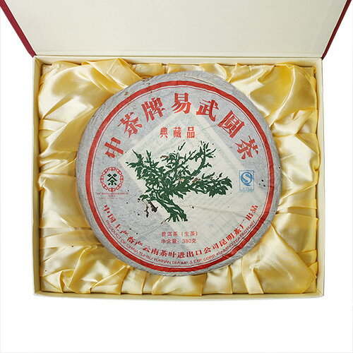 《中茶牌》限量典藏品2007年易武圓茶綠大樹(普洱生餅)禮盒