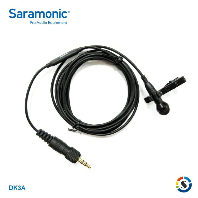 Saramonic楓笛 DK3A 全向型領夾式麥克風(3.5mm TRS)