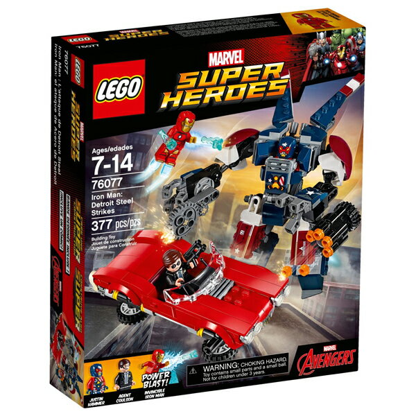 【LEGO 樂高積木】 SUPER HEROES 超級英雄系列-底特律鋼鐵襲擊 LT-76077