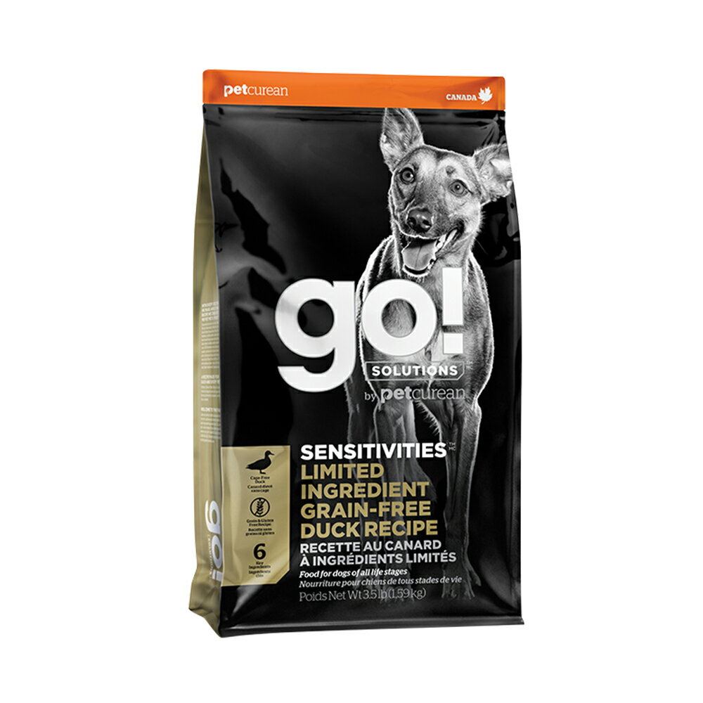 買就送餐包【SofyDOG】go! 低致敏無穀系列 鴨肉 全犬配方 6磅 狗飼料 犬糧 1
