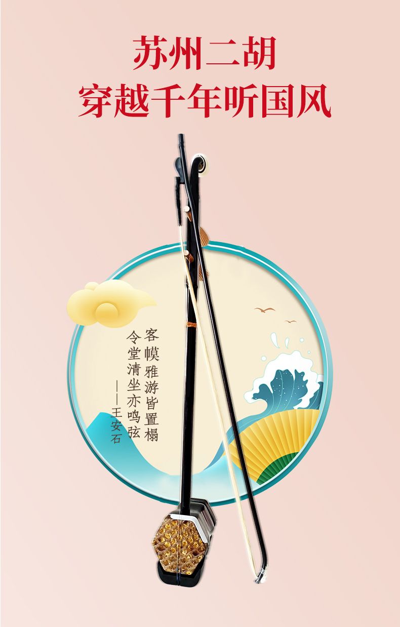 【台灣公司 超低價】蘇州二胡樂器銅軸木軸初學者入門考級成人兒童民族樂器廠家直銷 7