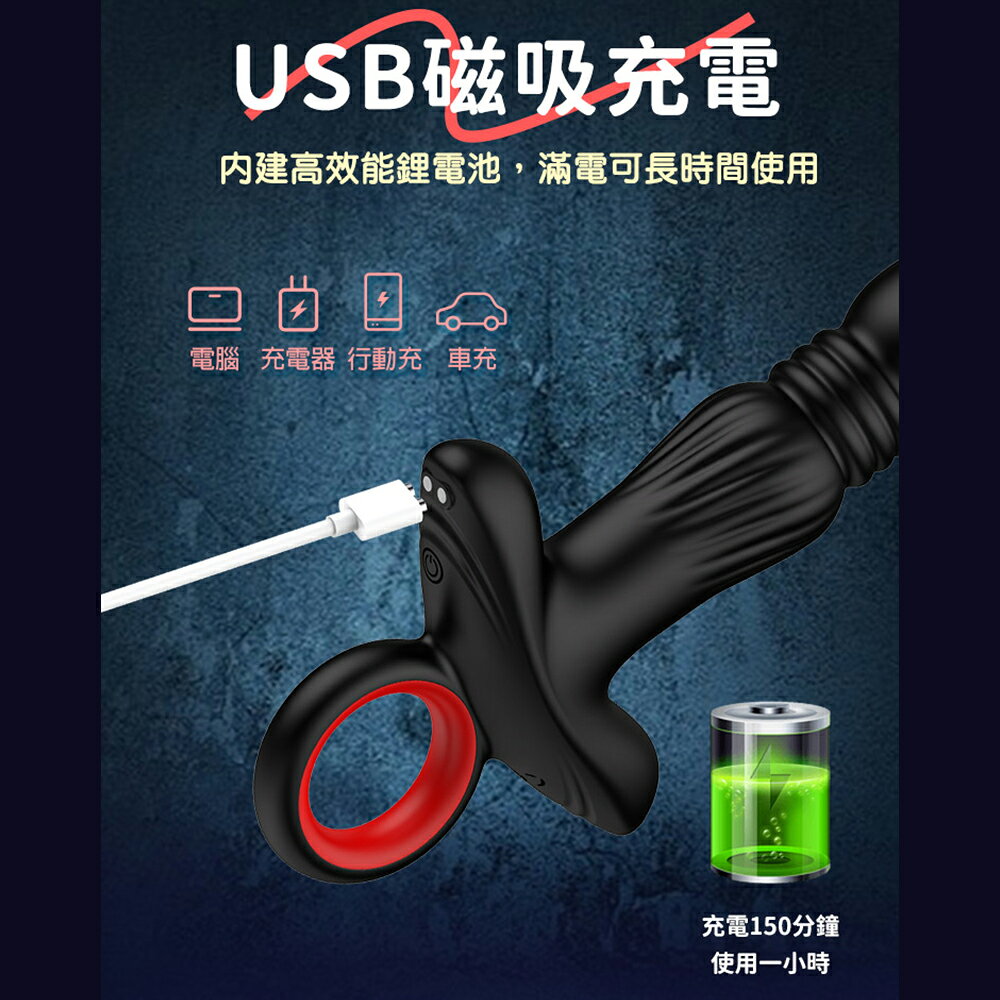 超值★ 保羅 智能前列腺按摩器 伸縮強震款 後庭肛塞 後庭按摩棒 同志 情趣用品 8