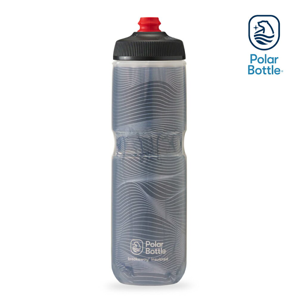 Polar Bottle 24oz 雙層保冷噴射水壺 Jersey Knit 深灰 / 公路車 自行車 腳踏車 保冷水壺