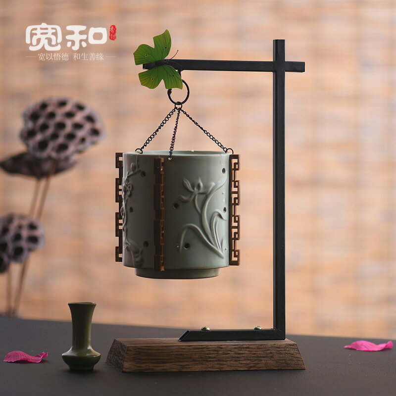 寬和 《梅蘭竹菊》吊掛香爐仿古盤香爐創意裝飾擺件家用香薰爐