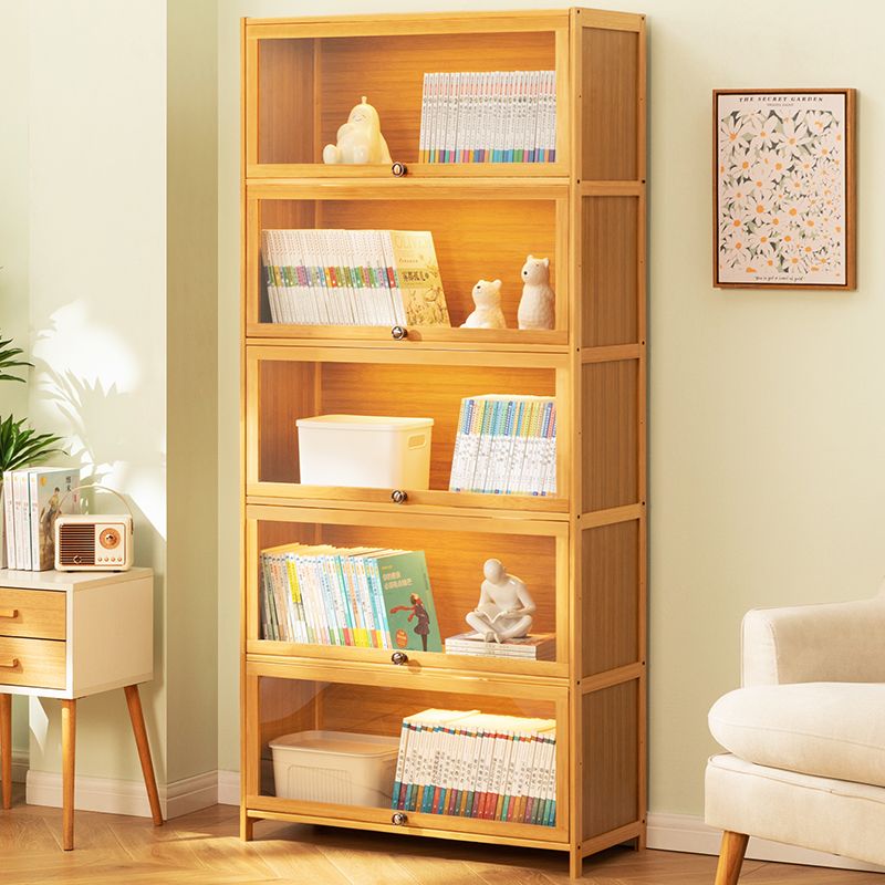 書架簡易落地書櫃子靠墻置物架兒童多功能收納櫃客廳臥室小儲物櫃-快速出貨