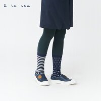 à la sha 阿點跟條紋假兩層褲襪 à la sha 阿點跟條紋假兩層褲襪