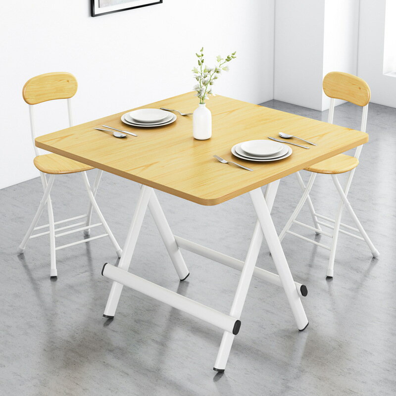 餐桌 餐檯 可折疊桌餐桌家用小戶型簡易長方形小方桌吃飯桌椅宿舍擺攤便捷式