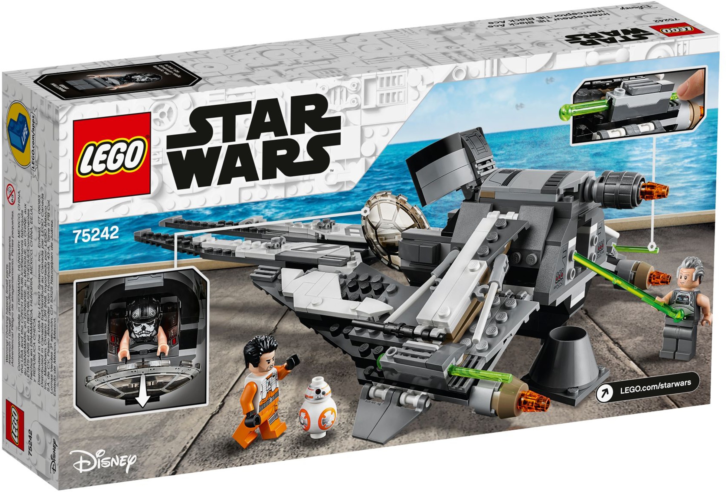 ☆勳寶玩具舖【現貨】LEGO 樂高 Star Wars 星際大戰系列 75242 Black Ace TIE Interceptor