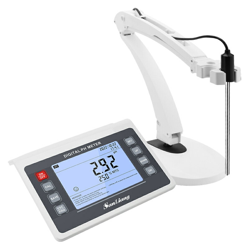 {公司貨 最低價}日本三量高精臺式數顯酸度計水質檢測PH值測試儀ph計實驗室phs-3c 1