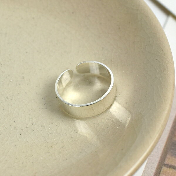銀飾 簡單素面活動戒5mm純銀戒指【NPC75】