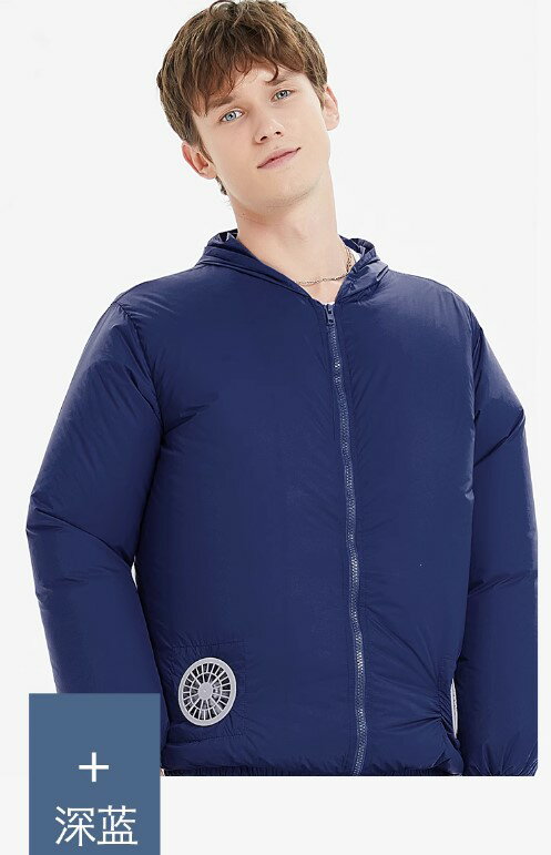 空調服 降溫 防暑 防曬外套 野外活動 USB四風扇驅動 附電池-深藍 0