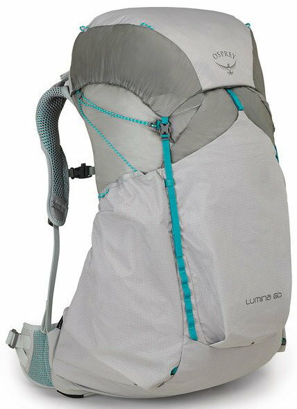 ├登山樂┤ 美國 Osprey 輕量化登山背包 女 青色銀 LUMINA 60 # 10001543