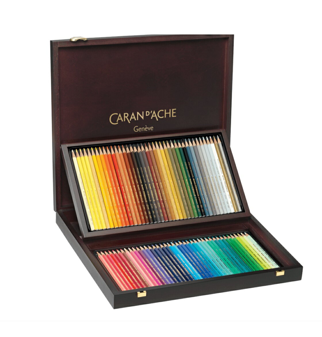 瑞士 CARAN D'ACHE(卡達)Prismalo高級水性彩80色鉛筆木盒*999.480【領券滿額再折千8/31止】