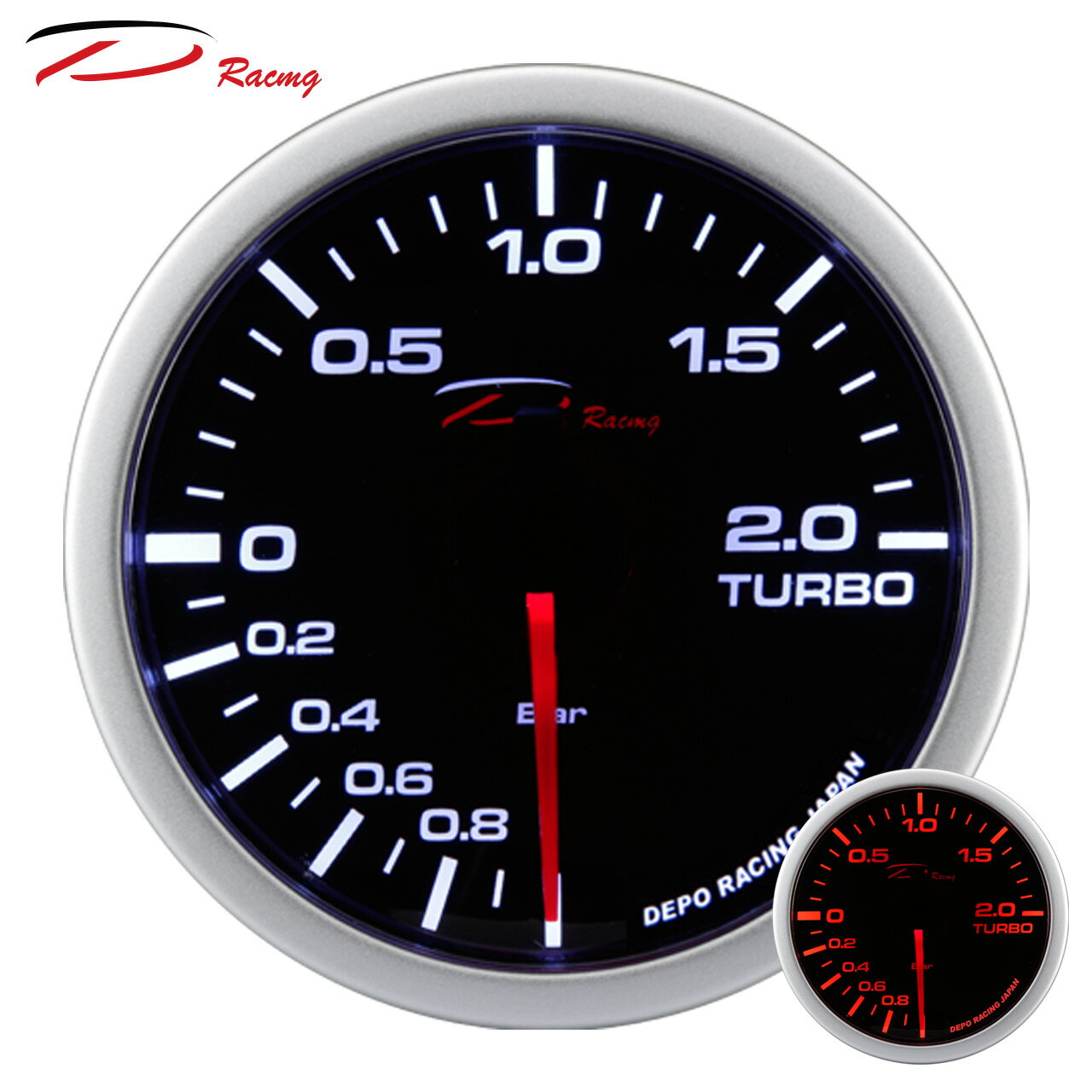 【D Racing三環錶/改裝錶】WA簡易雙色系列。52mm 渦輪錶。渦輪增壓表Boost。錶頭無設定功能。。