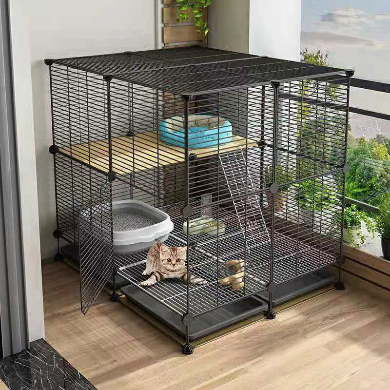 貓籠貓別墅籠子傢用室內貓捨帶厠所超大自由空間小型貓咪貓窩